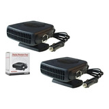 Pack X 2 Calefactor Portátil Para Auto Camioneta 12v 200w