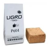 Ugro Pot 4 Lt. Bloque Compacto Fibra De Coco + Maceta