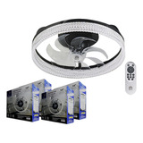 Ventilador De Techo Con Lampara Led 14 PuLG Con Control 4 Pz