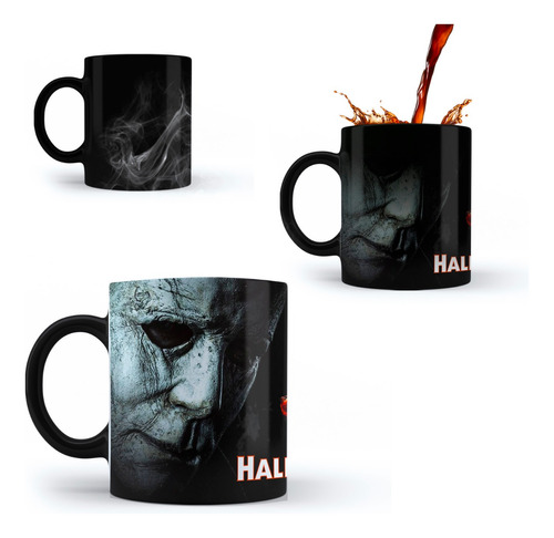 Taza Mágica Michael Myers. Halloween.