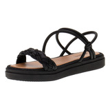 Sandália Feminina Flat Mississipi - Q9922 