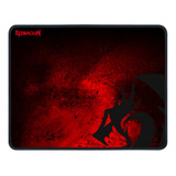 Mouse Pad Gamer Redragon P016 Pisces De Goma M 260mm X 330mm X 3mm Black/red