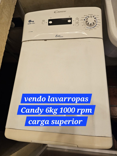 Lavarropas Candy Carga Superior 6kg 1000 Rpm