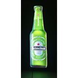 Cartel Luminoso Led Botella Cerveza Heineken 