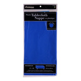 Mantel Plástico Grande Para Mesa Color Azul Oscuro Liso