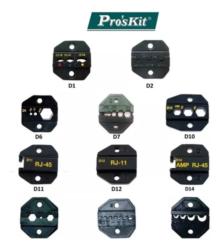 Kit Mordazas Pinza Proskit Para Cp-371 3 Piezas A Eleccion