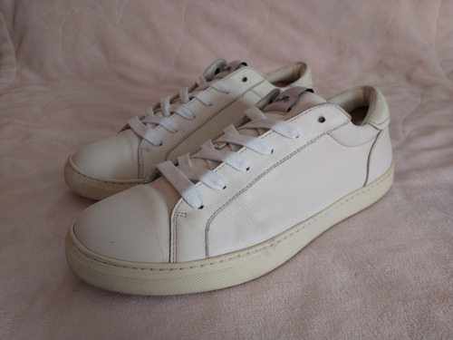 Hermosos Tenis Coach Blancos De Piel Genuina Originales 