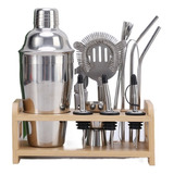 12 Pcs Cocktail Bartender Kit Con Accesorios