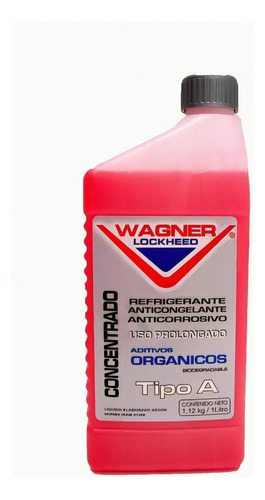 Refrigerante Anticongelante 1l Wagner Lockheed 130702 Color Rojo