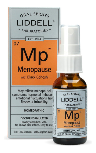 Liddell Aerosol Homeopático Para Menopausia 1 Onza