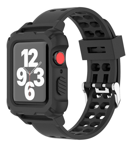 Correa Silicón Case Para Apple Watch Compatible Todas Series