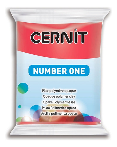 Cernit Number One Arcilla Polimérica 56 G Colores A Elección Color Rojo Navidad