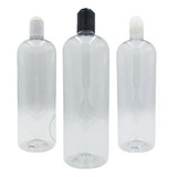 Botellas Envases Plasticos Pet 1 Litro Tapa Disco Negra X 50