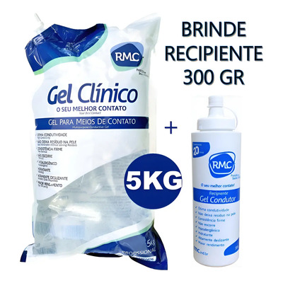 Gel Condutor Incolor Para Ultrassom Rmc 5kg Bag | Frete grátis