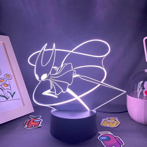 Luz Nocturna Game Hollow Knight Figure 3d Para Niños Fanátic