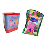 Combo Peppa Pig Alcancia + Puzzle Diversion Crayones Sticker