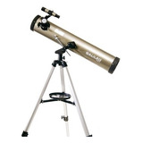 Telescopio Galileo Reflector 700x76 Aumento 525x C/tripode Color Gris