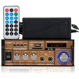 Amplificador De Som Briwax Bp-6152 Bluetooth Radio Usb 200w