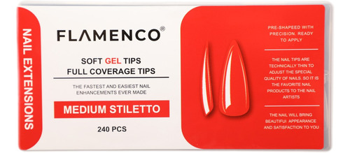 Tips Soft Gel Flamenco 240 Pcs.