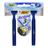 Aparelho Descartável Para Barbear Bic Acqua 3 2 Unidades