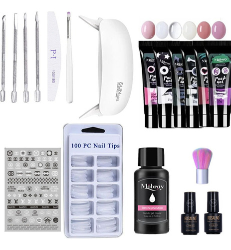 Kit Polygel Uñas Por Organic Nails + Training