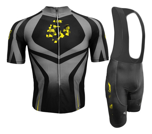 Uniforme Traje Ruta Lycra Badana Gel Manga Corta Jersey Bici