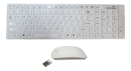 Kit Teclado Y Mouse Óptico Inalambrico P. Pc Usb Sin Cables