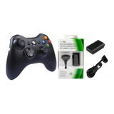 Joystick Mando Xbox 360 Inalambrico + Kit Carga Xbox 3800mah
