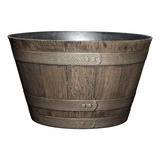 Classic Home And Garden Sd-265r Macetas De Barril De Whisky.