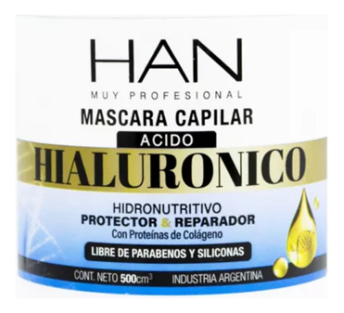 Han Acido Hialurónico Máscara Reparador Protector Pelo 500gr