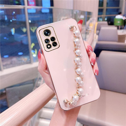 Funda De Cadena Con Pulsera De Perlas Para Xiaomi Redmi Note