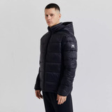 Campera Abrigo De Mujer Puffer Vlack Rhino Negra