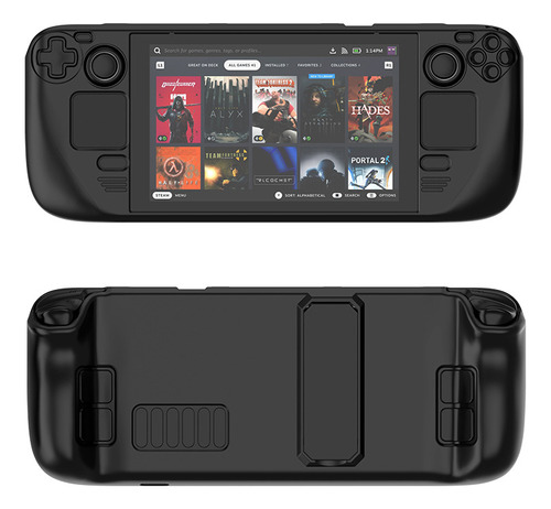 Funda Protectora Colorida Para Steam Deck, Con Soporte