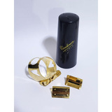 Kit Abraçadeira Sax Tenor Vandoren Optimum Dourado  Ref 136