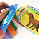 Kit De Lamina Magnetica Para Niños Animales Didacticos Iman