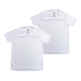 Camiseta Buzo Bebe Niño Niña Unisex Blanco X2 Unidades