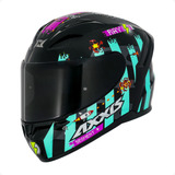 Capacete Axxis Segment Ray B7 Azul Preto Brilho