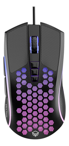 Mouse Gamer Meetion Gm015 Rgb Negro