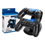 Carregador Básico Para Controladores Ps4, Carregamento Duplo Com Luz Led