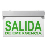 Cartel Salida De Emergencia Led Bateria 3hs 4 Posic 220v Ion