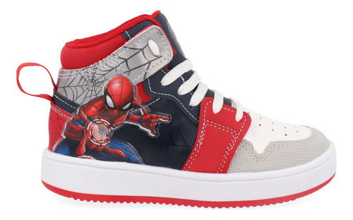 Tenis Estilo Urbano Vazza Color Marino Spider-man Para Niño