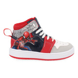 Tenis Estilo Urbano Vazza Color Marino Spider-man Para Niño