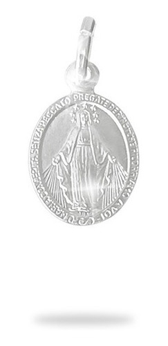 Medalla Dije Virgen Milagrosa Plata 925 10 Milímetros