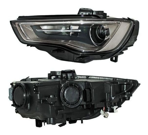 Faro Der O Izq Humo C/leds C/motor Tyc Audi A3 13/16