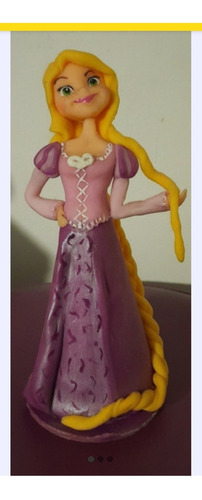 Adorno Rapunzel Para Tortas. De Porcelana Fría. Usado 1 Vez