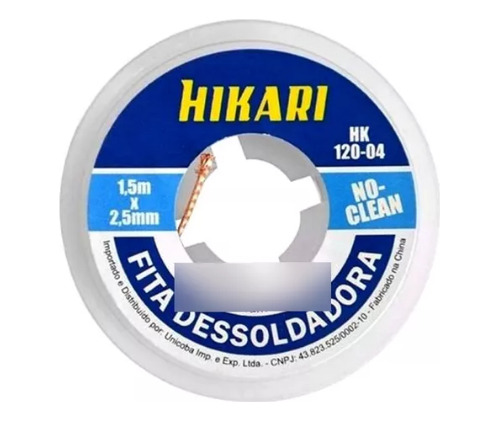 Fita Malha Dessolda Hikari 2.5mm Dessoldadora Hk-120-04