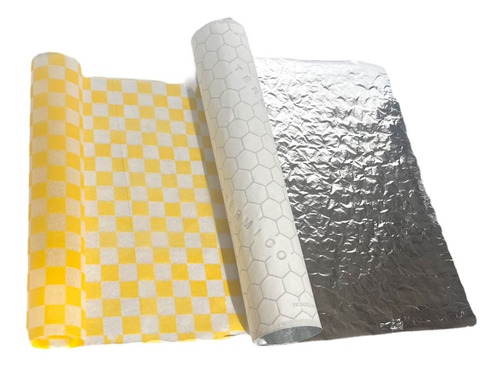 Combo Papel Aluminio Hamburguesas + Parafinado Amarillo X200