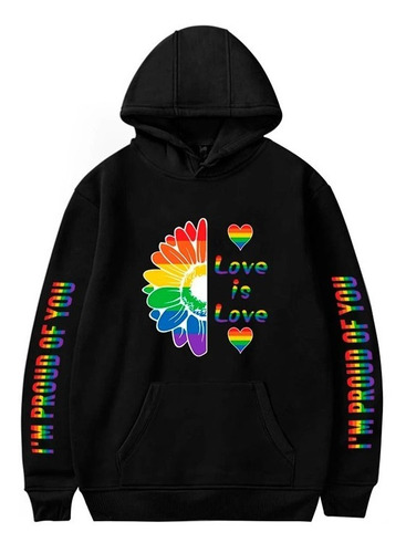 Moletom Blusa Lgbt Girassol Love Is Love Flor