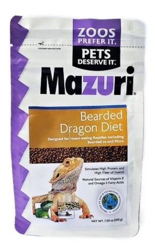 Alimento Mazuri Dragon Barbudo 200g Knmascotascl