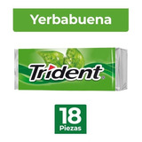 Trident · Goma De Mascar Sabor Yerbabuena